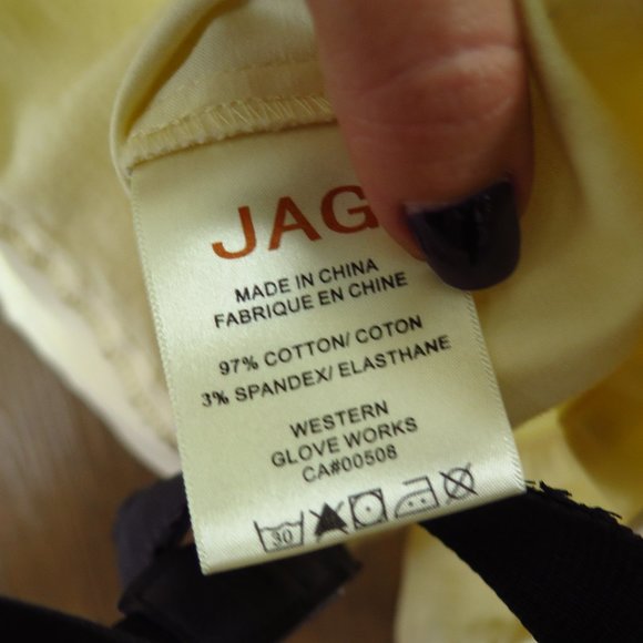 Vintage 2000s Yellow Cotton Denim-Style Jacket - Picture 8 of 12